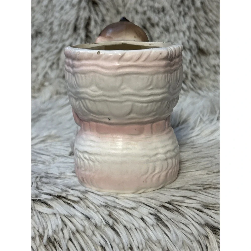 Vintage Rubens 1960's Originals Japan Baby Girl‎ Boot Planter Pink White